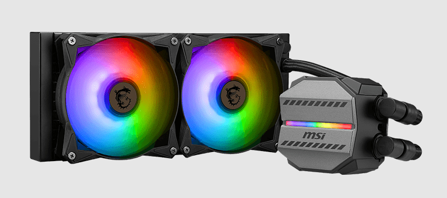  Liquid CPU Cooler: MAG CORELIQUID M240, 240mm Radiator, 2x 120mm ARGB PWM Fans, 277 x 120 x 27mm<br>Support: Intel LGA1700, LGA1200, LGA115x, AMD AM5, AM4  